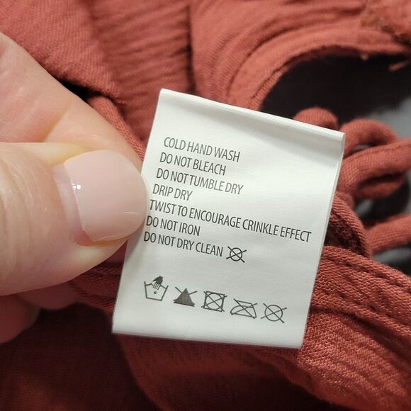 Supre Brown Cowhide Tank Preppy Australian Lace Open Tie Sides NEW $30 Womens 14 - Picture 9 of 9